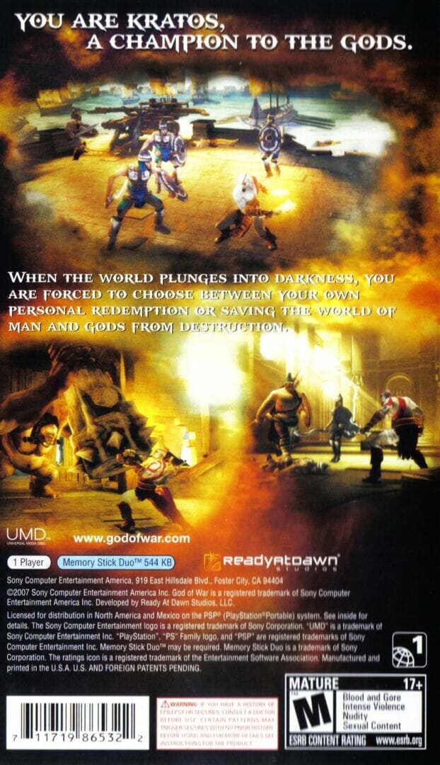 GOD OF WAR CHAINS OF OLYMPUS (PSP ESSENTIALS) PSP (SEMI-NOVO) - Image 4