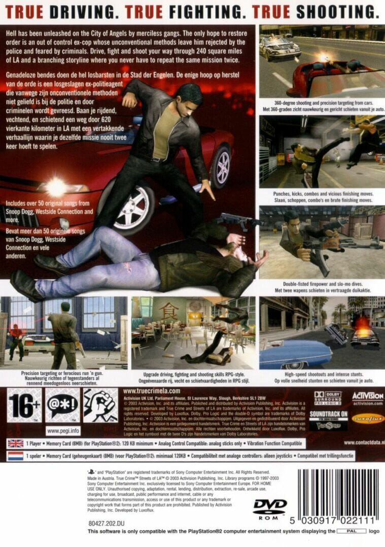 TRUE CRIME STREETS OF LA PS2 (SEMI-NOVO) - Image 3