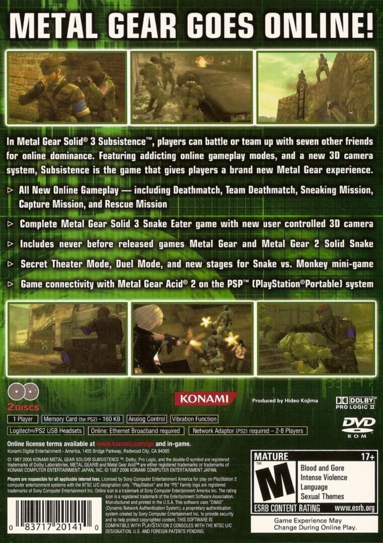 METAL GEAR SOLID 3 SUBSISTENCE PS2 (SEMI-NOVO) - Image 4