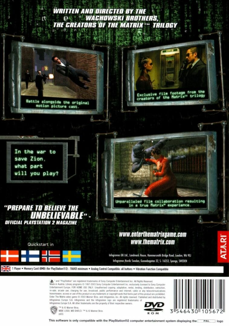ENTER THE MATRIX (PLATINUM) PS2 (SEMI-NOVO) - Image 3