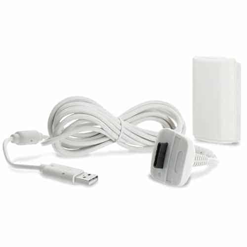 PLAY AND CHARGE KIT XBOX 360 WHITE 1