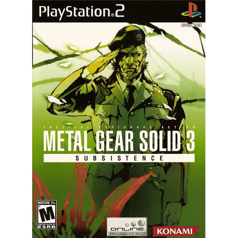 METAL GEAR SOLID 3 SUBSISTENCE PS2