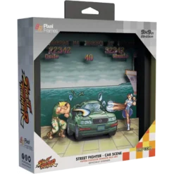 PIXEL FRAMES STREET FIGHTER CAR SCENE (L) 23CMX23CM