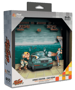 PIXEL FRAMES STREET FIGHTER CAR SCENE (L) 23CMX23CM
