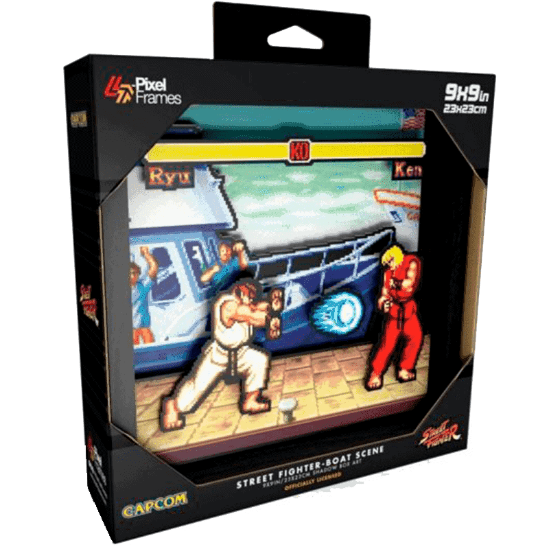 PIXEL FRAMES STREET FIGHTER BOAT SCENE 800X800