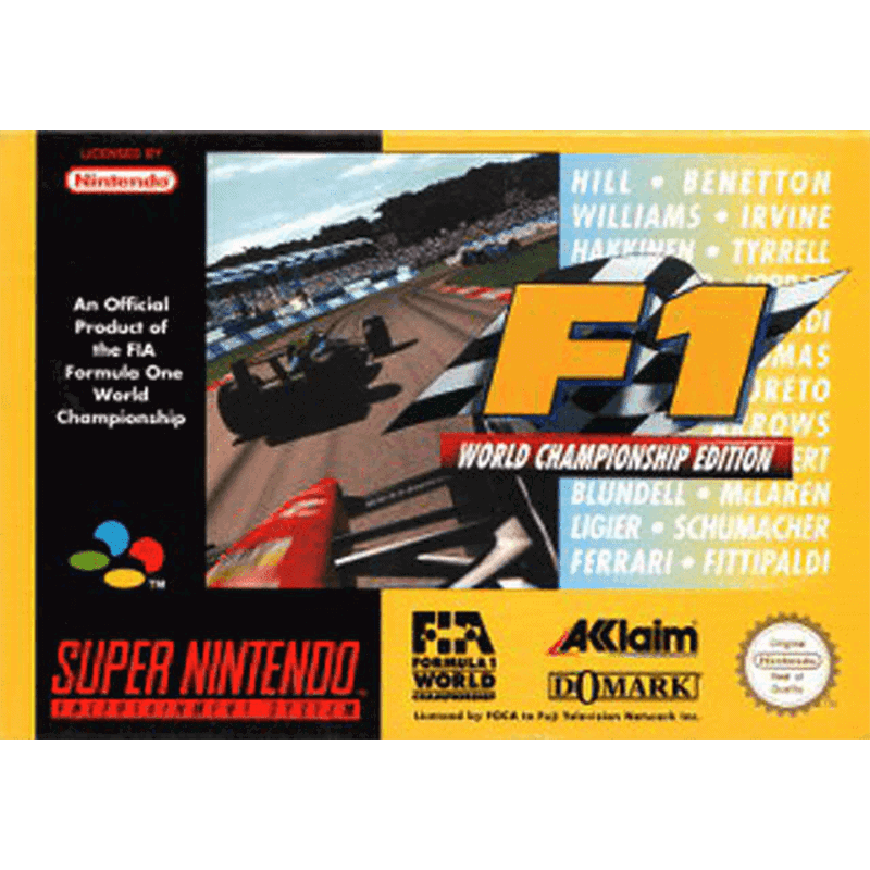 F1 WORLD CHAMPIONSHIP EDITION SN (S/CAIXA, S/MANUAIS)
