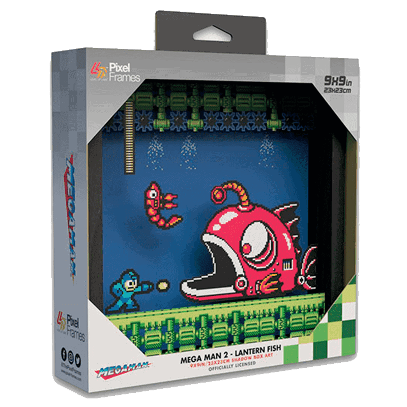 PIXEL FRAMES MEGA MAN LANTERN FISH L 800X800