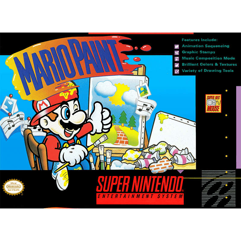 MARIO PAINT SN (S/CAXA, S/MANUAIS)