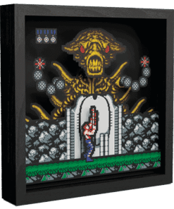 PIXEL FRAMES CONTRA ALIEN BOSS NES (L) 23CMX23CM
