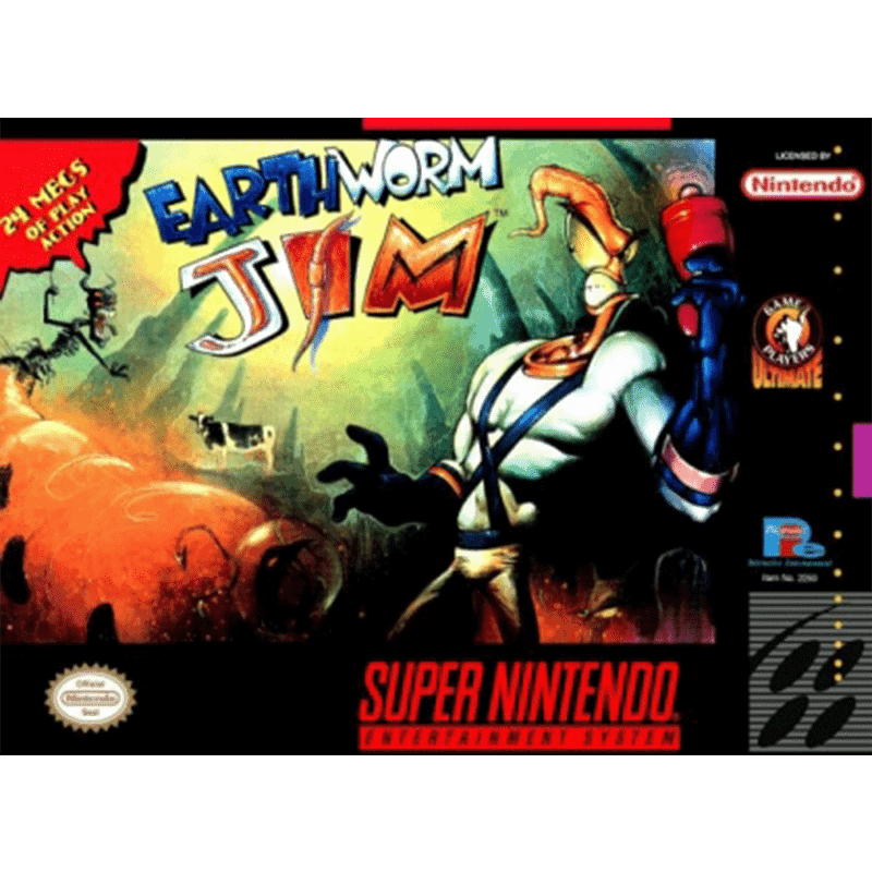 EARTHWORM JIM SN (S/CAIXA, S/MANUAIS)