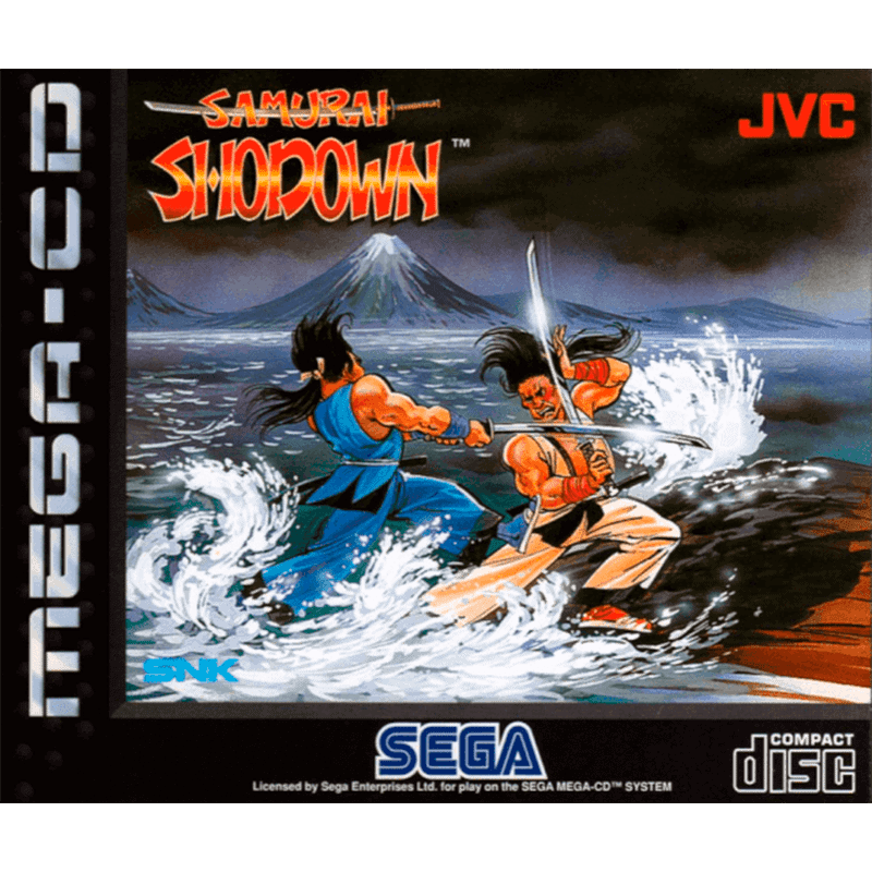 SAMURAI SHODOWN MEGA CD (C/CAIXA, S/MANUAIS)