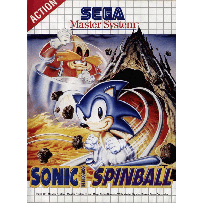 SONIC THE HEDGEHOG SPINBALL MS (C/CAIXA, S/MANUAIS)