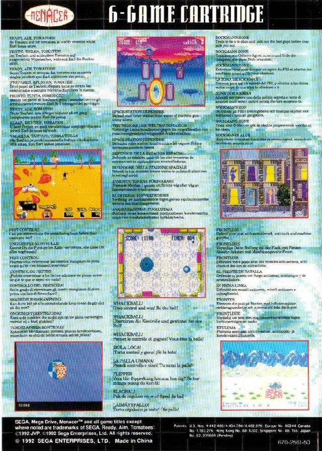 MENACER 6-GAME MD - Image 2