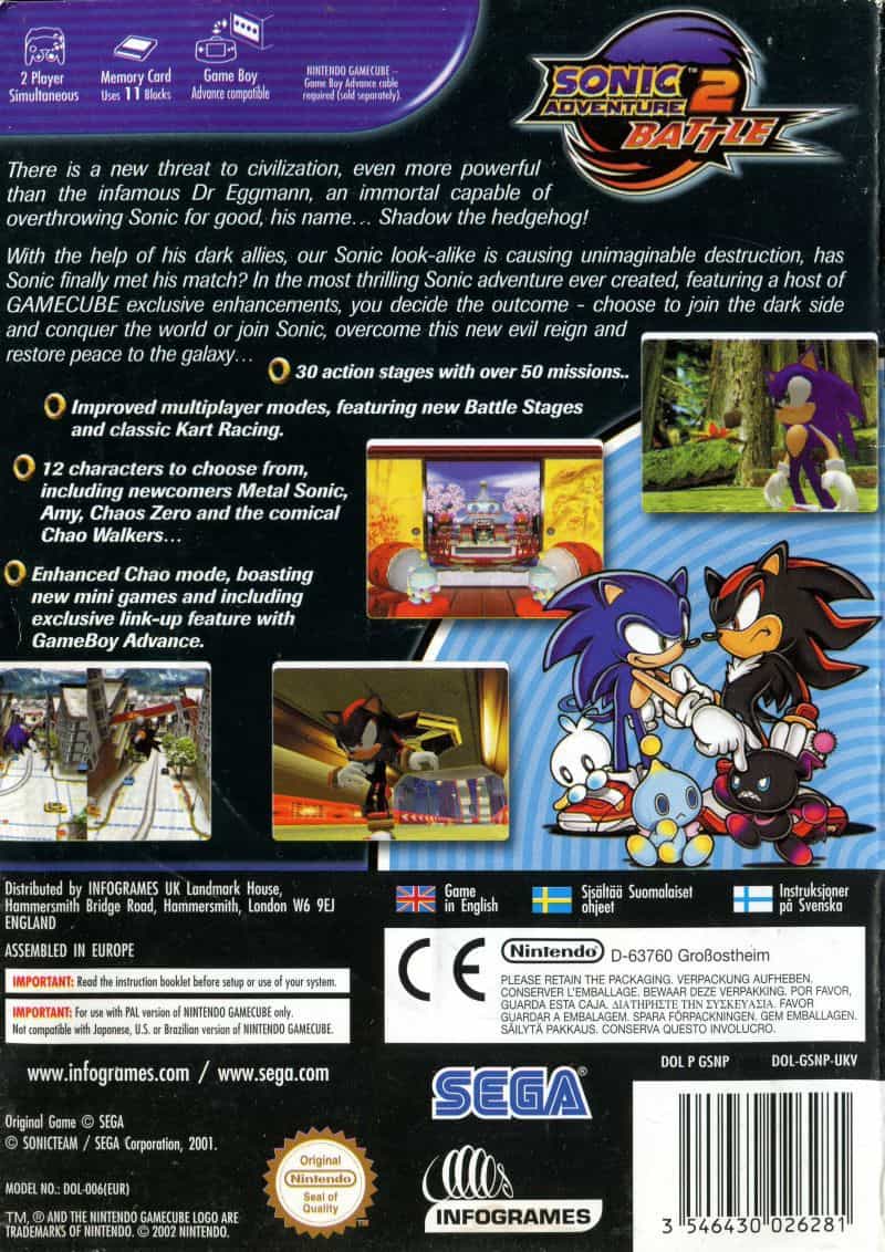 SONIC ADVENTURE 2 BATTLE GC - Image 2