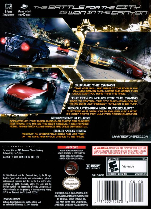 NEED FOR SPEED CARBON GC (NOVO) - Image 2