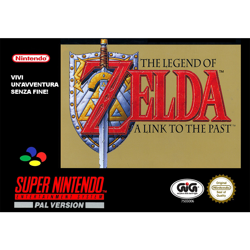 THE LEGEND OF ZELDA A LINK TO THE PAST (VERSÃO ESPANHOLA) SN (C/CAIXA,S/MANUAIS)