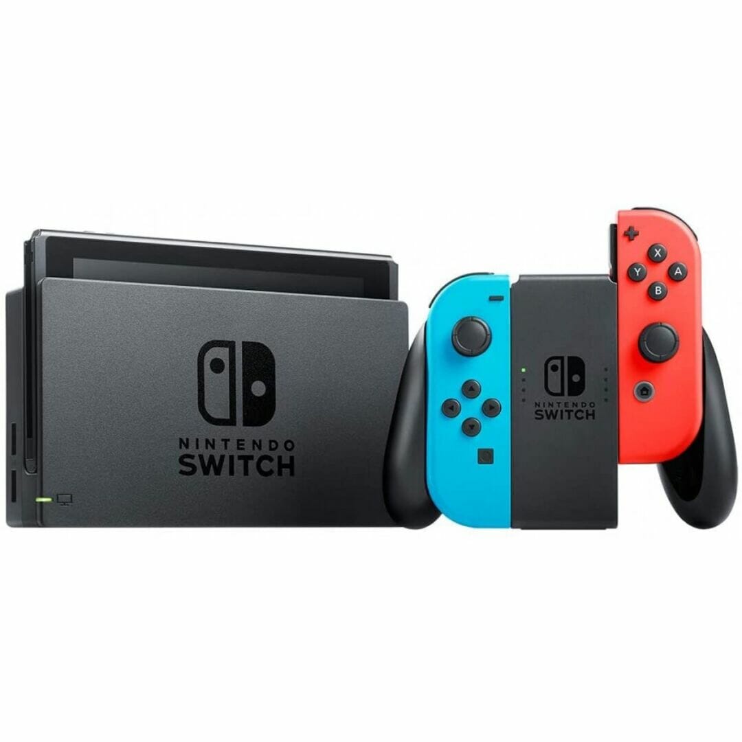 CONSOLA NINTENDO SWITCH AZUL/VERMELHA (S/CAIXA, S/MANUAIS)(SEMI-NOVA)