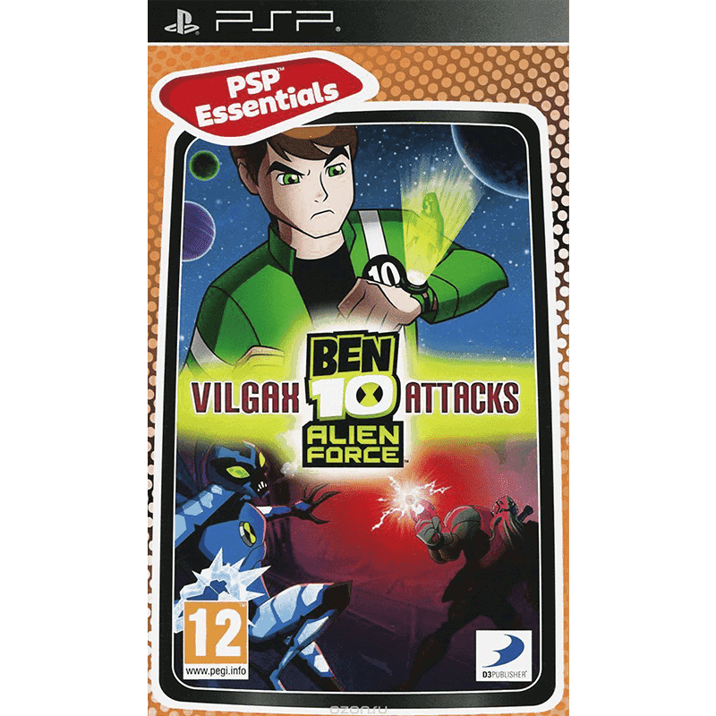 BEN 10 ALIEN FORCE VILGAX ATTACKS ESSENTIALS PSP 800X800