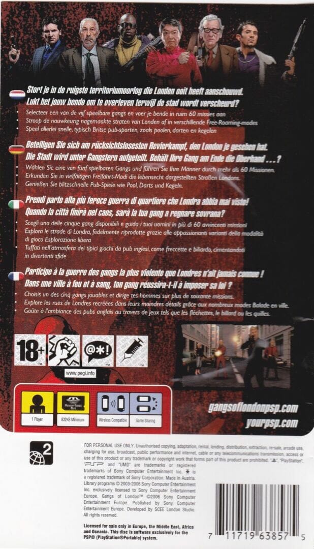 GANGS OF LONDON PSP (SEMI-NOVO) - Image 2