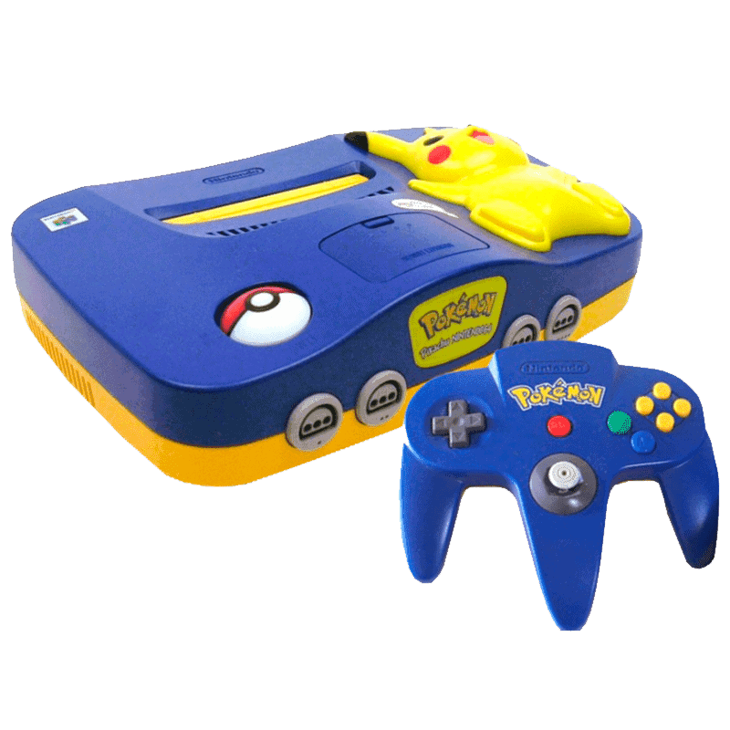 CONSOLA NINTENDO 64 PIKACHU EDITION (S/CAIXA, /S/MANUAIS)