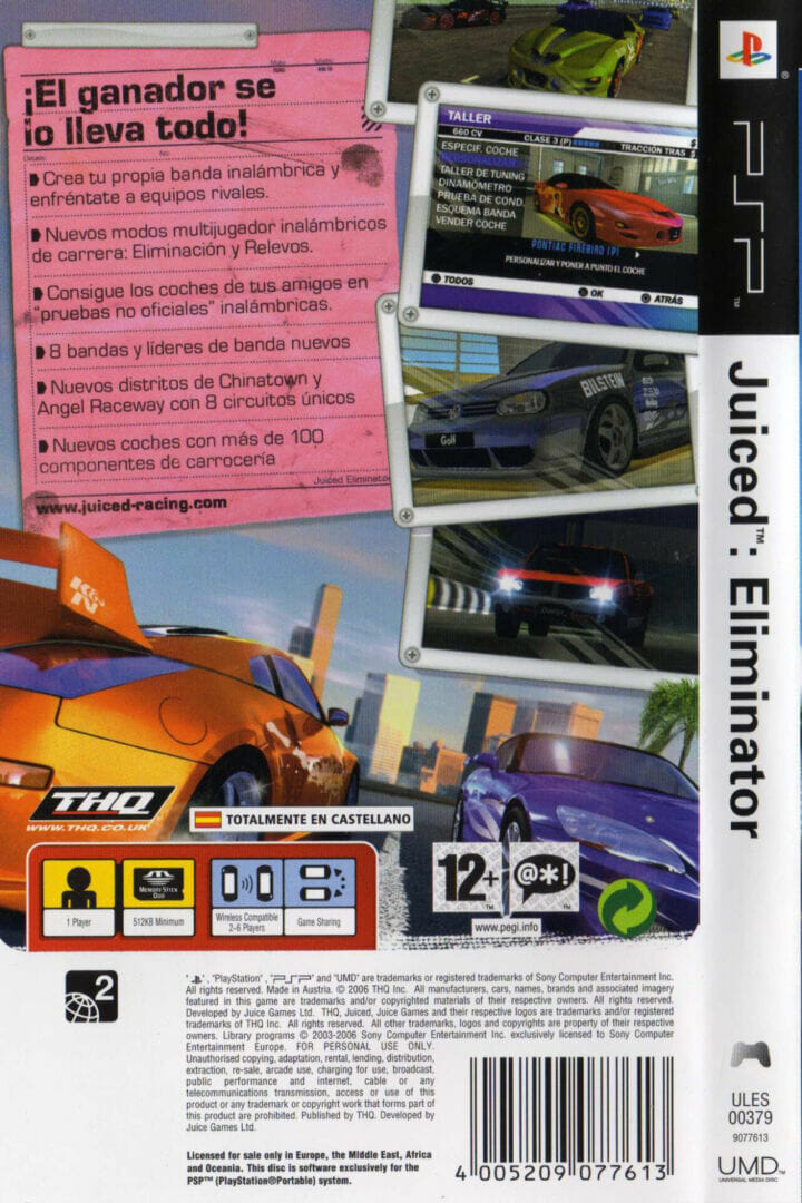JUICED: ELIMINATOR PSP (SEMI-NOVO) - Image 2