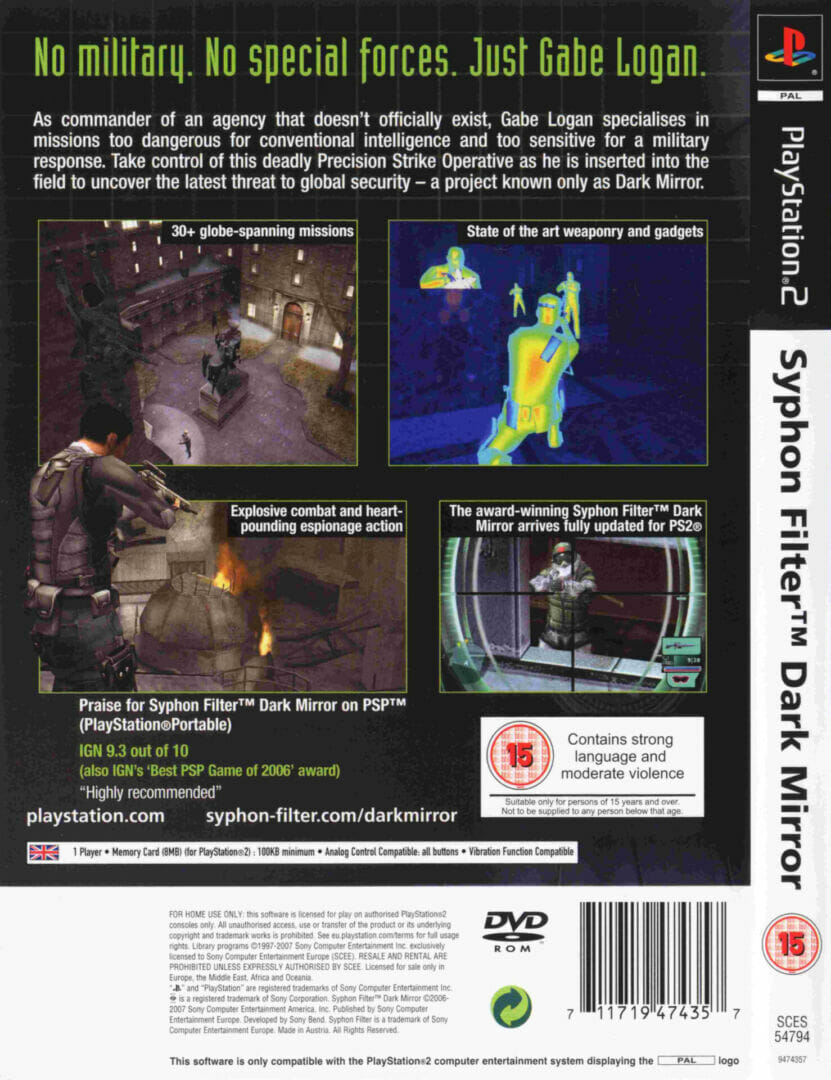SYPHON FILTER: DARK MIRROR PS2 - Image 2