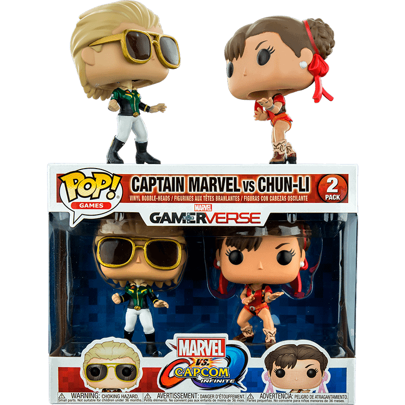 POP! GAMES MARVEL VS CAPCOM INFINITE CAPTAIN MARVEL VS CHUN-LI (2 PACK)