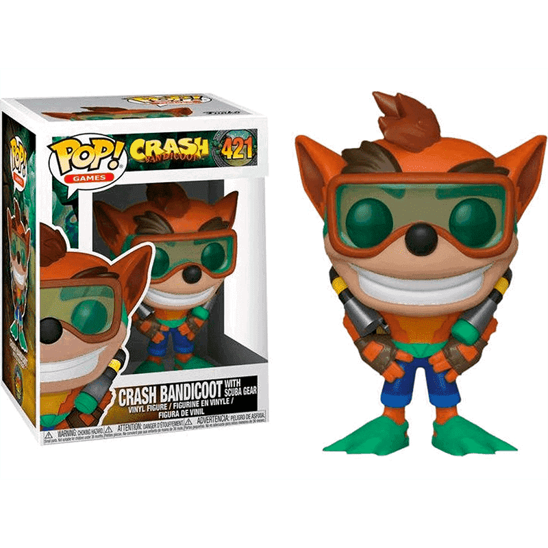 POP GAMES CRASH BANDICOOT CRASH BANDICOOT WITH SCUBA GEAR No421 800X800