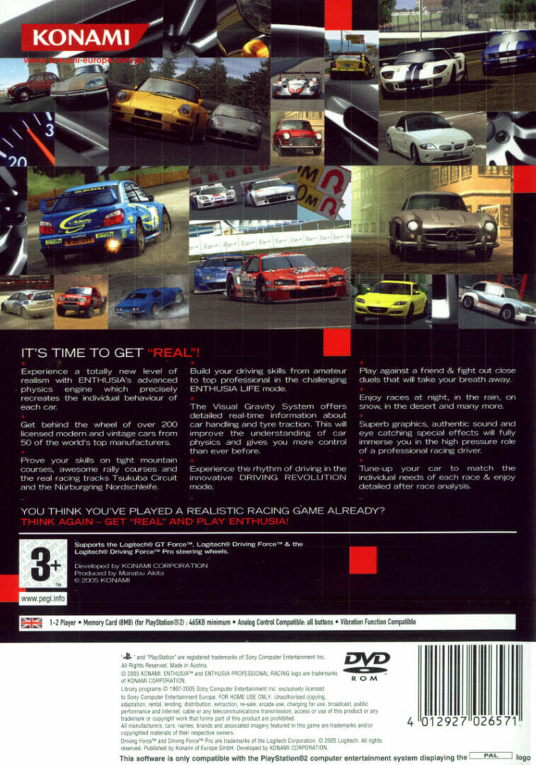 ENTHUSIA - PROFESSIONAL RACING PS2 - Image 2