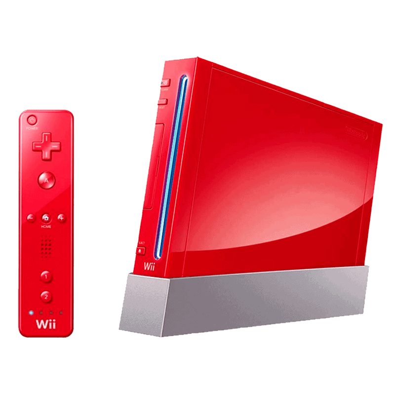CONSOLA NINTENDO WII VERMELHA