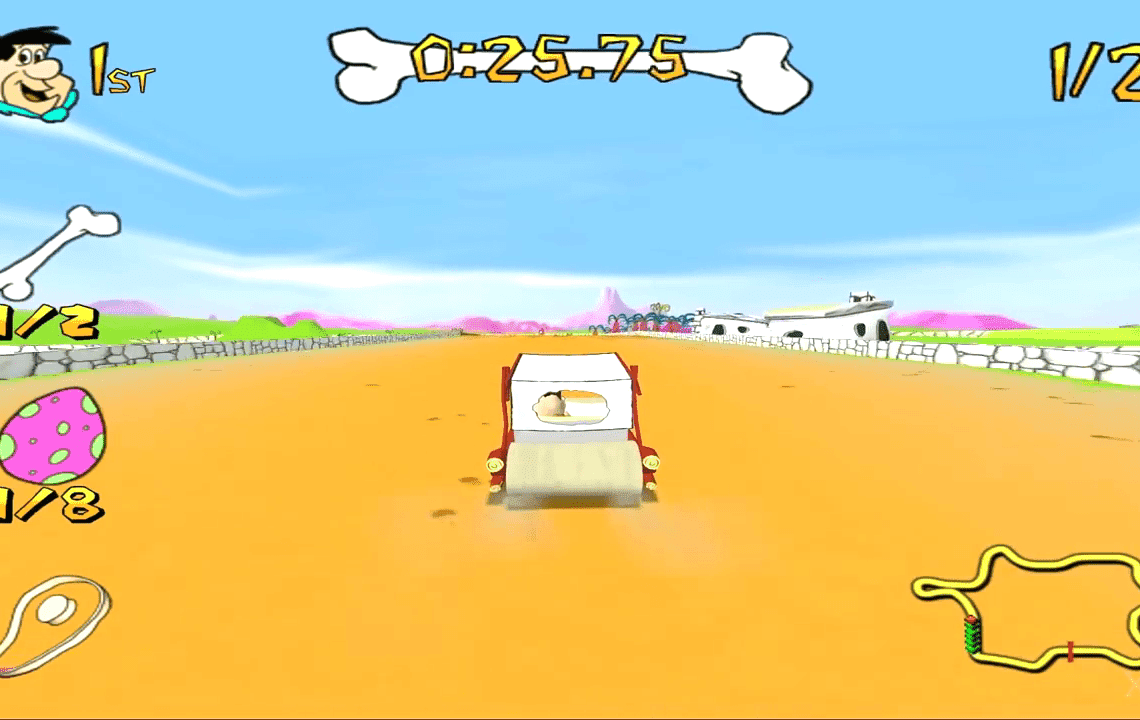 OS FLINTSTONES: BEDROCK RACING PS2 - Image 6