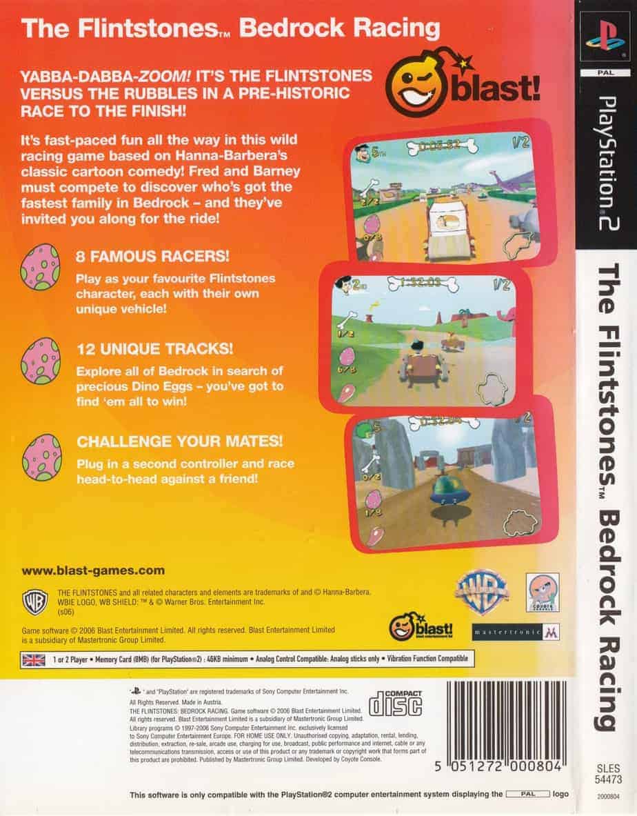 OS FLINTSTONES: BEDROCK RACING PS2 - Image 2