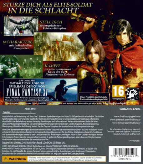 FINAL FANTASY TYPE-0 HD XBOX ONE (SEMI-NOVO) - Image 2
