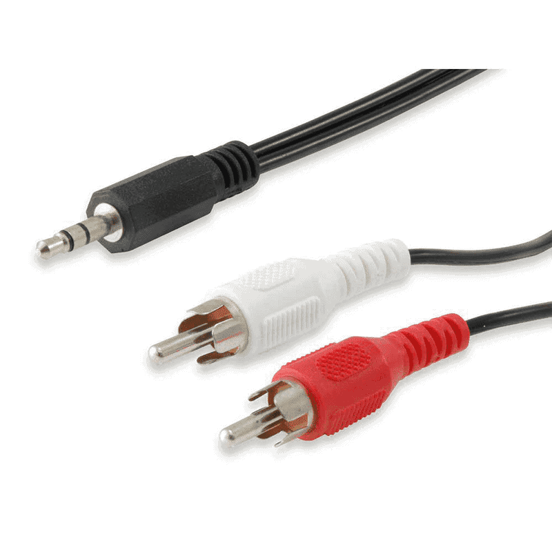 EQUIP CABO DE AUDIO JACK A 2 RCA JACK 2,5M