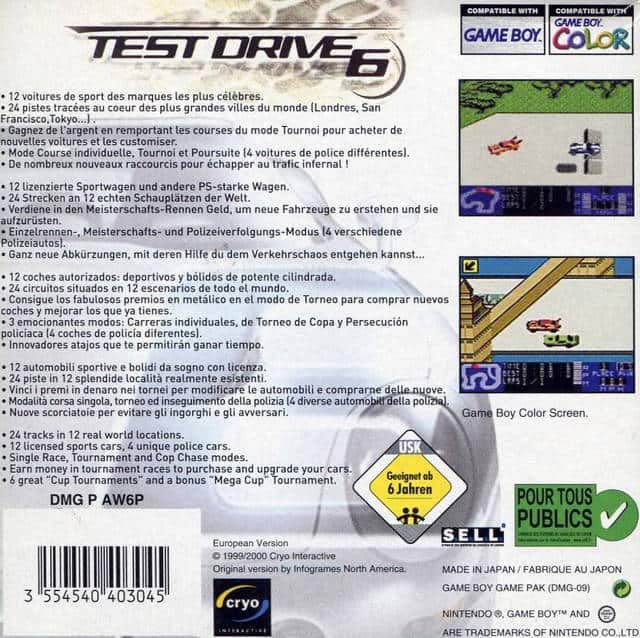 TEST DRIVE 6 GBC (C/CAIXA, S/MANUAIS) - Image 2