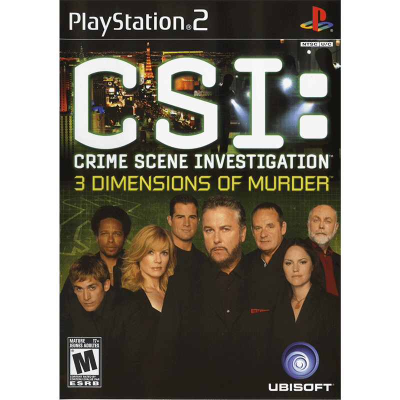 CSI CRIME SCENE INVESTIGATION 3 DIMENSIONS OF MURDER PS2 800X800