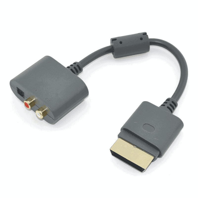 CABO ADAPTADOR DE AUDIO OPTICO DIGITAL OU RCA XBOX 360