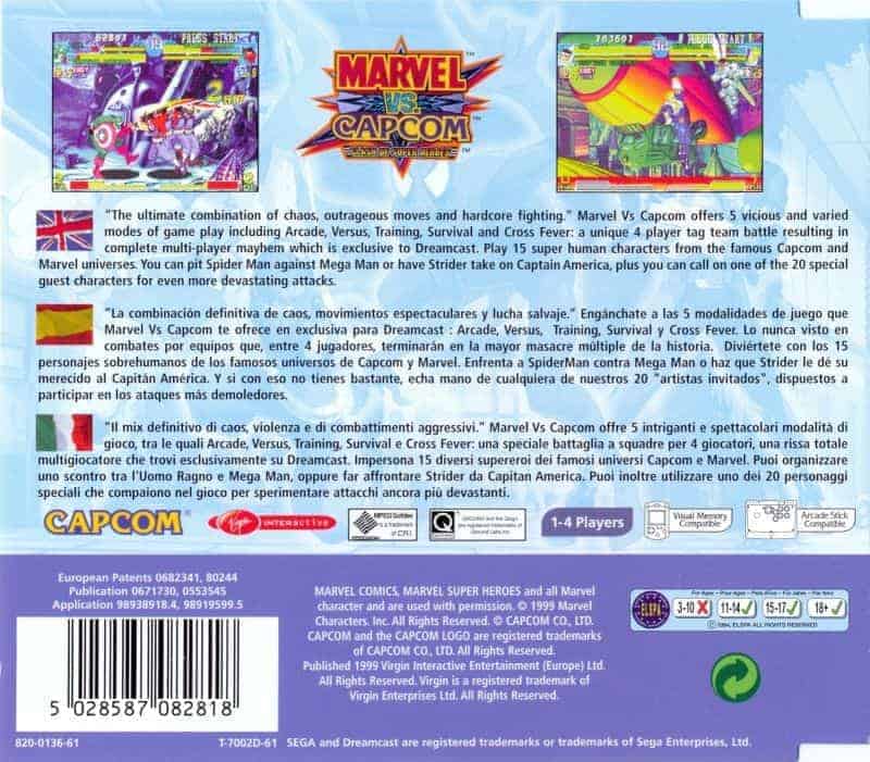 MARVEL VS. CAPCOM CLASH OF SUPER HEROES DC - Image 2