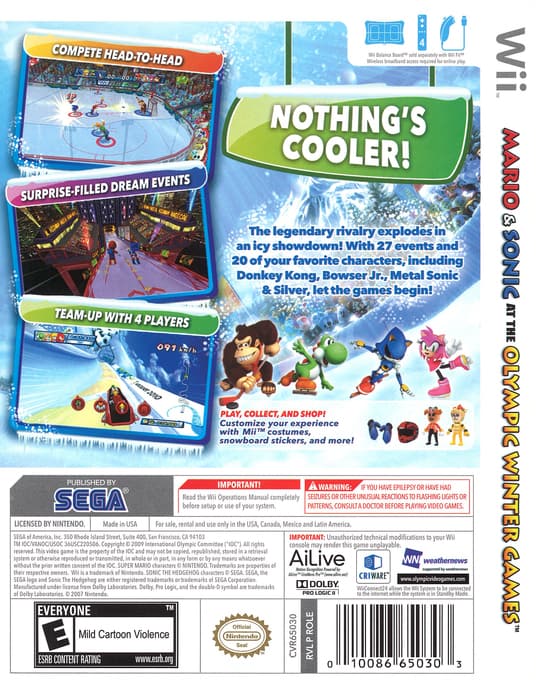 MARIO & SONIC NOS JOGOS OLÍMPICOS DE INVERNO WII - Image 2