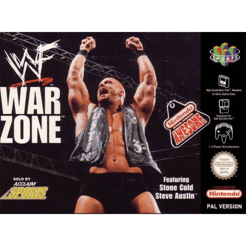WWF WAR ZONE N64 (S/CAIXA, S/MANUAIS)