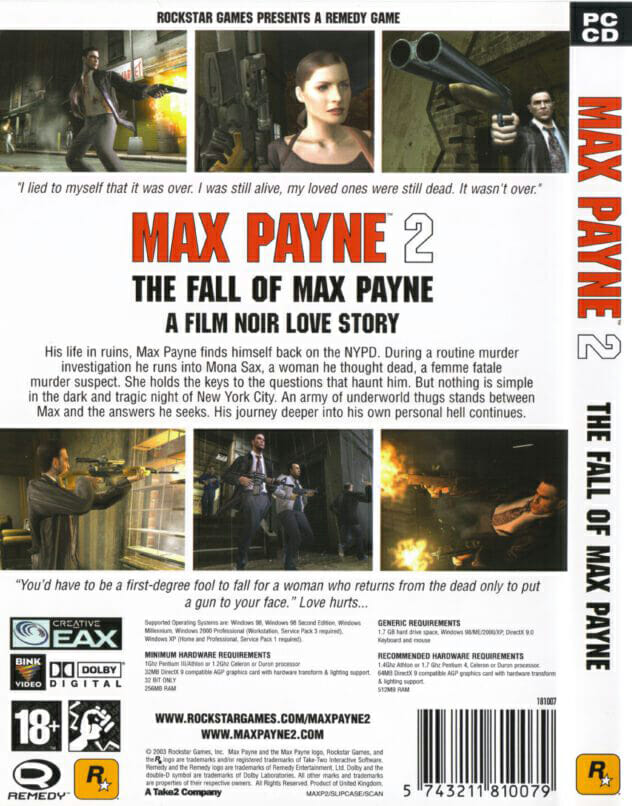 MAX PAYNE 2: THE FALL OF MAX PAYNE PC (SEMI-NOVO) - Image 2