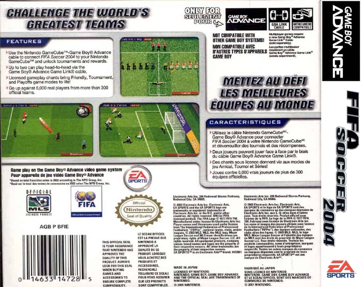 FIFA 2004 GBA (S/CAIXA, S/MANUAIS) - Image 2