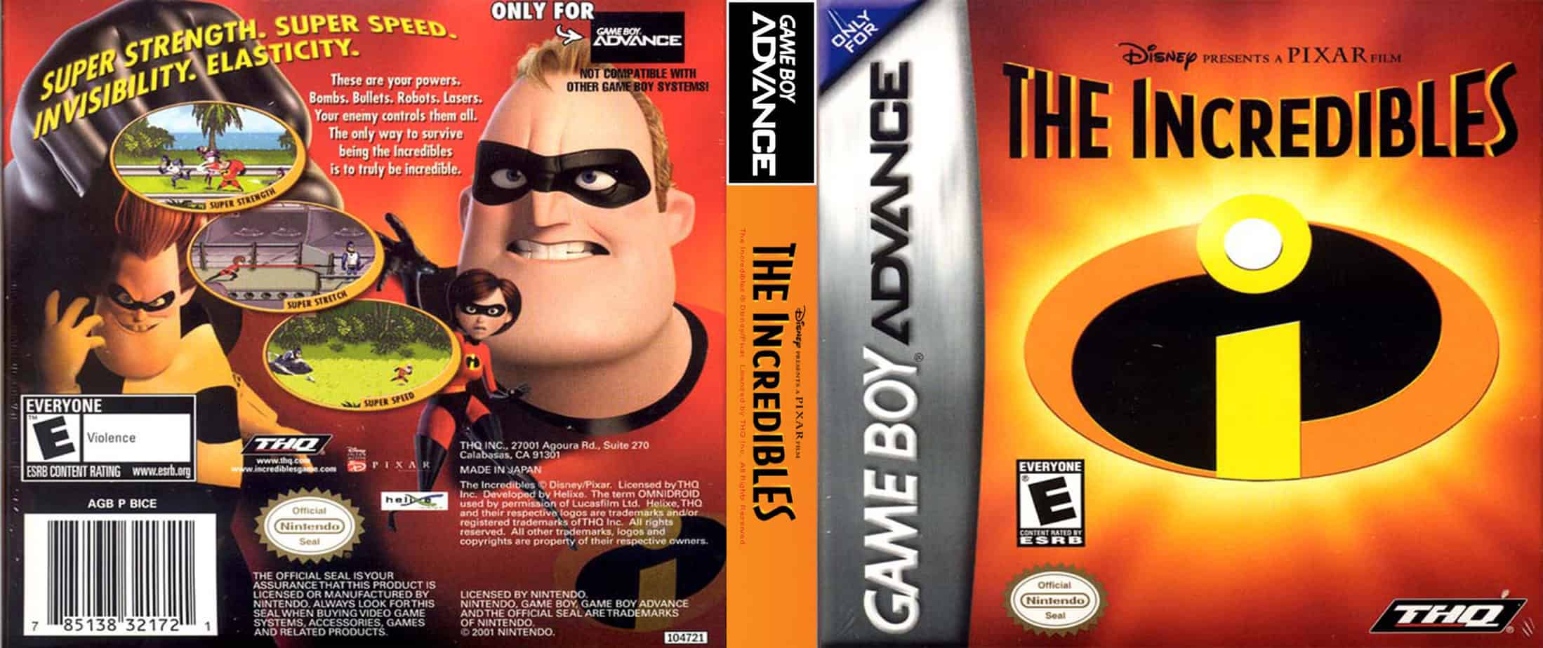 THE INCREDIBLES GBA (S/CAIXA, S/MANUAIS) - Image 4