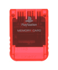 CARTÃO DE MEMÓRIA SONY PSX 1MB, 15 BLOCOS (TRANSPARENTE/VERMELHO)