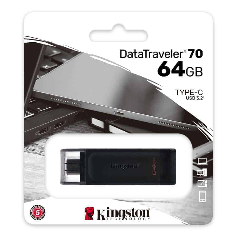 KINGSTON DATATRAVELER 70 64GB TYPE-C USB 3.2