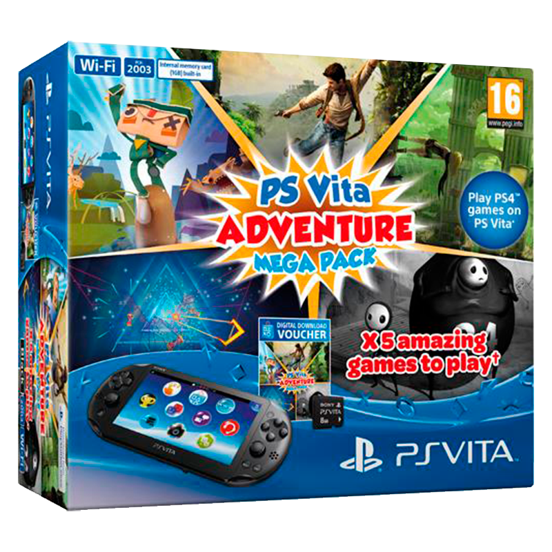 CONSOLA PSVITA ADVENTURE MEGA PACK (SEMI-NOVA)