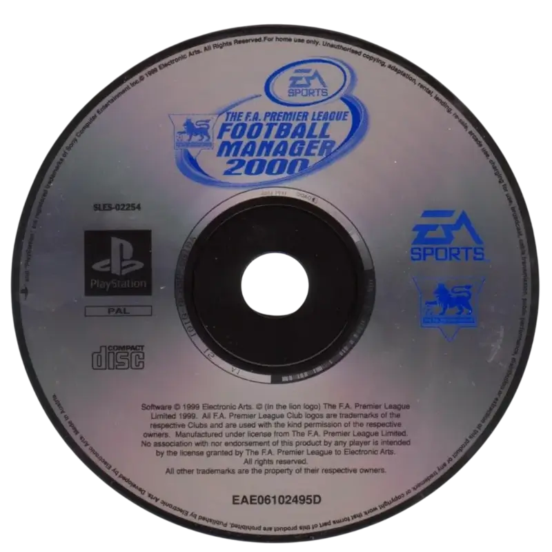 THE F.A. PREMIER LEAGUE FOOTBALL MANAGER 2000 PSX - Image 3