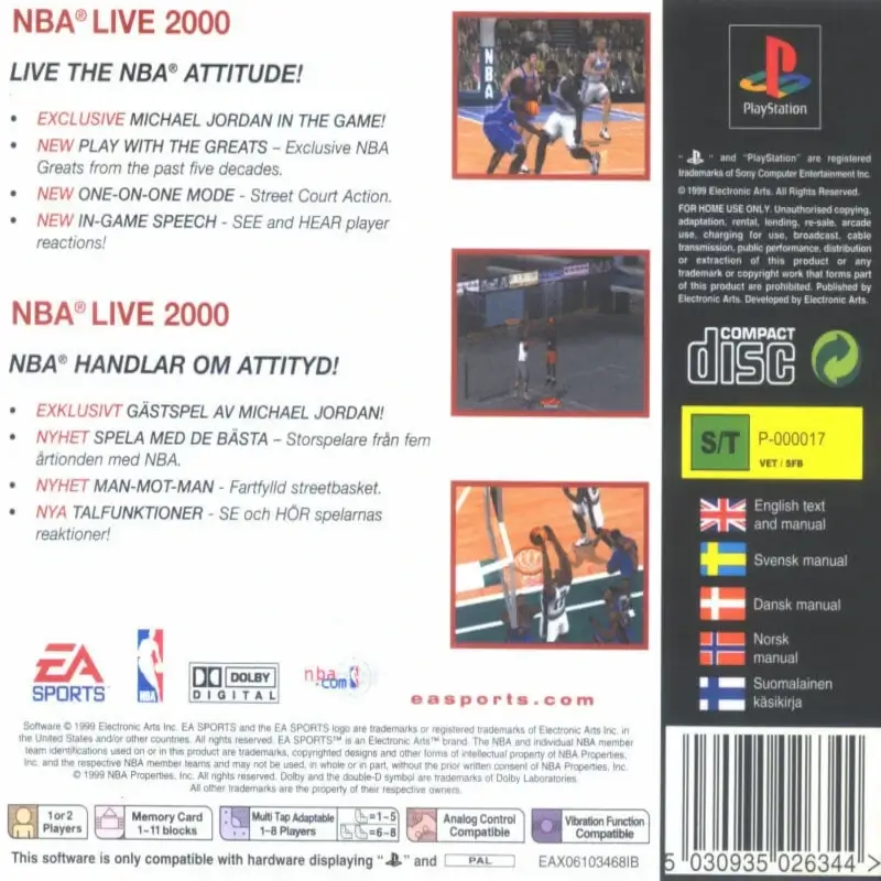 NBA LIVE 2000 CLASSICS PSX (COMPLETO) - Image 2