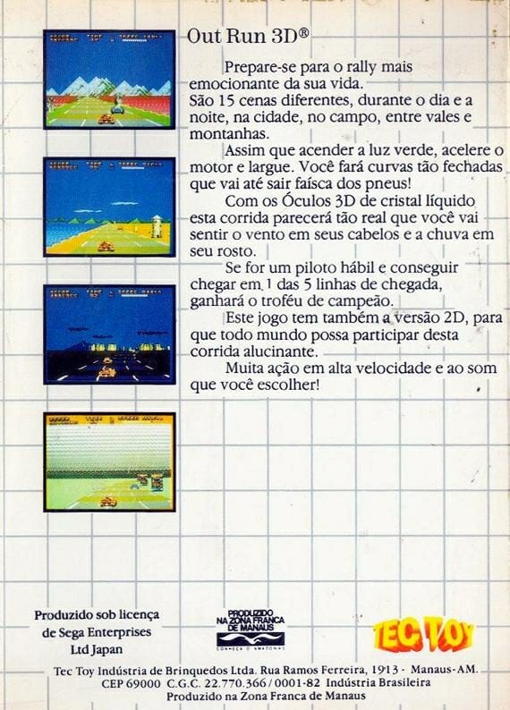 OUT RUN 3-D MS - Image 2