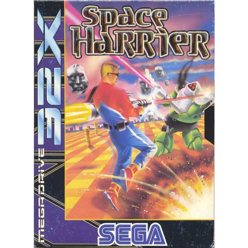 SPACE HARRIER 32X FRONT COVER 800X800